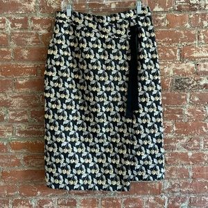 Kaelen Textured  Cherry Wrap Skirt